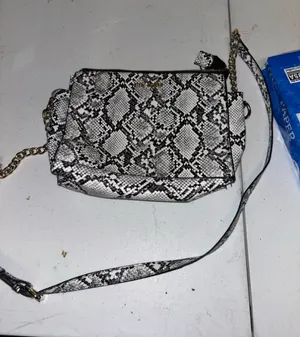 Steve Madden Black & White Snake-Print Crossbody Satchel thumbnail 1