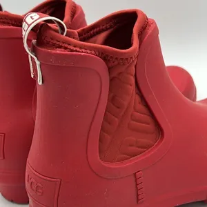 ✨UGG Red Rainboots Size‎ 6 Chevonne Ankle Rain Booties B22B thumbnail 7