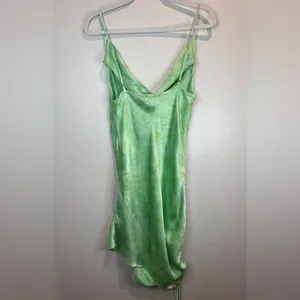 RAYS FOR‎ DAYS Women’s Viscose Elena Elegant Green Draped Dress Size M thumbnail 3