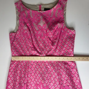 Adrianna Papell Giselle Pink Floral Lace Fit and Flare Dress Sz 12 Wedding Party thumbnail 12