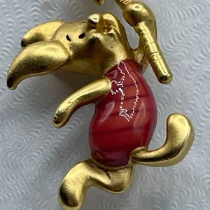 Vintage Disney Piglet pinwheel brooch. thumbnail 1