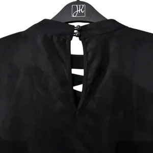 Ashley Stewart Mini Dress Black Faux Suede Corset Front SZ 18/20 Gothic Grunge thumbnail 7