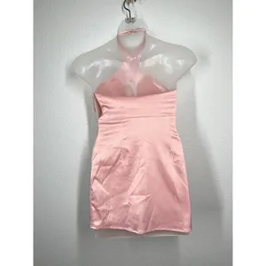 Superdown Samira Mini Dress Size Small S Pink Satin thumbnail 4