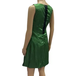 Sugarlips Emerald Green Black Sleeveless Bubble Hem Zip Back Lined Dress Size S thumbnail 7