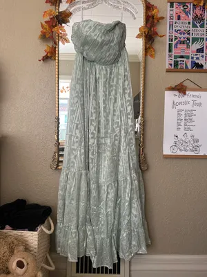 Lulus Sage Green Floral Maxi Dress thumbnail 3