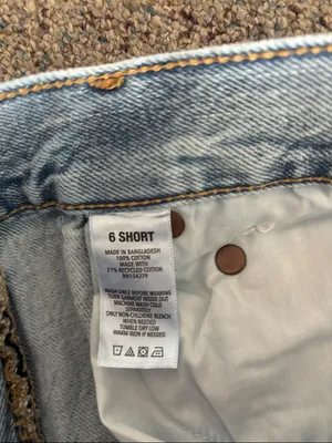 Aeropostale Light Wash Distressed High rise Baggy Jeans size 6 short thumbnail 4