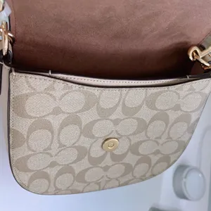 NWT Coach Morgan Saddle Bag In Blocked Signature Canvas ch507 thumbnail 5