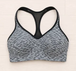 Lululemon Speed Up Bra Black White Space Dye Mesh Racerback Sz S thumbnail 1