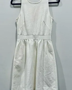 Madewell Pierside Zip Back Sleeveless Dress White Size XS thumbnail 1
