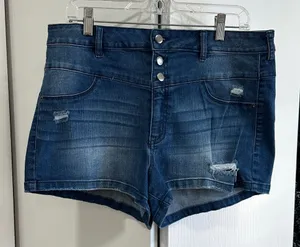 Denim Blue Women's Shorts Size 14 thumbnail 1