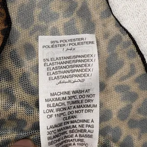 Edikted Leopard Print Sheer Mesh Tank Top Women’s Medium Y2K NWT thumbnail 5