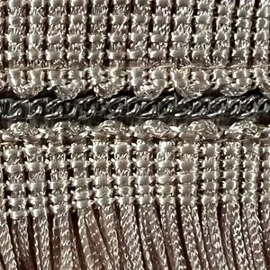 Zara Fringe Mini Dress Women Small Champagne Gold Flapper Chain Detail NWT thumbnail 12