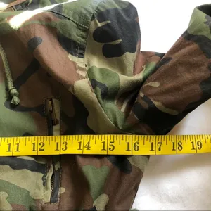 Grunge Subversive Gorpcore Acubi Goth Military Streetwear Hoodie Jacket Coat Hooded Camo Drawstring #2000s #Goth #Punk #Y2K Women S - Measurement in pics thumbnail 4