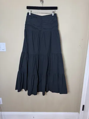 Rails Agatha Skirt Tiered Ruched Waistband Black Size XS thumbnail 4