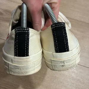 Converse x Comme Des Garcons PLAY Cream Low Top Sneakers Size 5 Men’s/Women’s 7 thumbnail 9