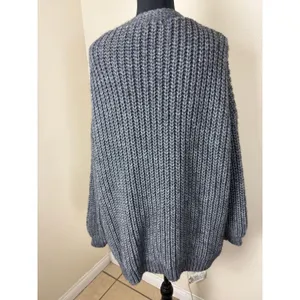 Elsamanda Gray Blend Cardigan - L Alpaca and Wool thumbnail 3