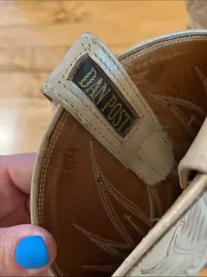 Dan Post Ivory Tan Leather Cowgirl Western Boots Size 5.5 thumbnail 11