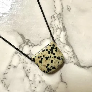 Dalmation jasper pendant necklace thumbnail 6