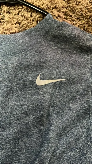 Nike Blue Athletic Tee Heathered thumbnail 5