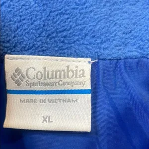 Columbia Blue Fleece Lined Full Zip‎ Vest Women's XL thumbnail 9