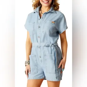 NWT Ariat Herringbone Romper sz L thumbnail 6