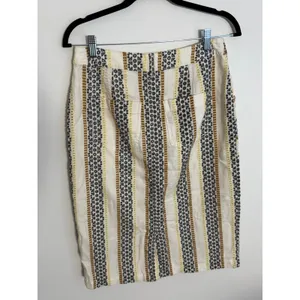 Anthropologie Quincy embroidered eyelet button-fly pencil skirt 6 thumbnail 5