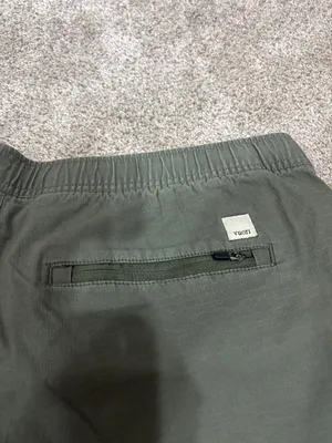 Vuori Ripstop Short Army Green Pockets Drawstring Cotton Hiking Outdoor Climb XL thumbnail 7