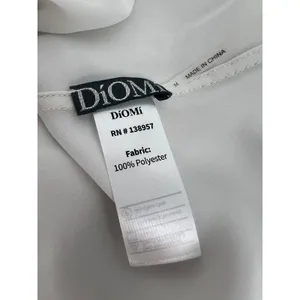 Diomi Reversible Cowl Neck Satin Blouse White Gold‎ Medium NWT thumbnail 11
