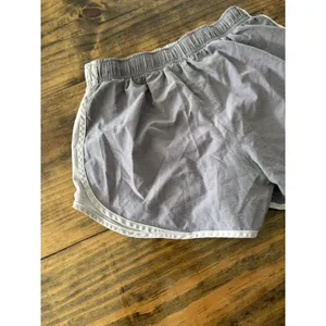 Nike Dri-Fit Lined Athletic Shorts Womens SMALL Stretchy Drawstring Grey thumbnail 6