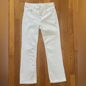 Pilcro The Yaya Mid-Rise Crop Flare Jeans 28 White Coastal thumbnail 3