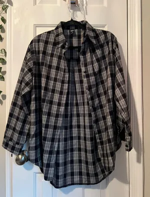 SheIn Flannel Button Up thumbnail 1