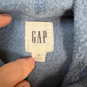 GAP Floral Logo Pullover Hoodie Blue Size S thumbnail 4