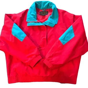 Eddie Bauer‎ Red and Blue Gore-Tex Pullover Windbreaker Jacket Sz L thumbnail 1