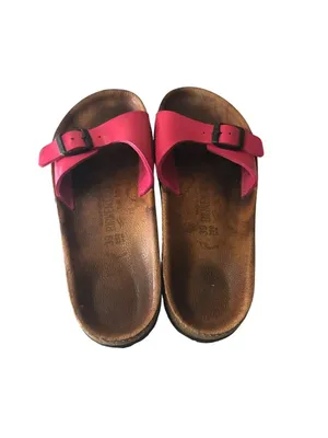 Birkenstock Madrid Single-Strap Slide Sandal Pink Relax 39 Narrow Women's Size 8 thumbnail 5
