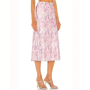 Michael Costello x REVOLVE Cleo Midi Skirt‎ in Purple Pink thumbnail 6