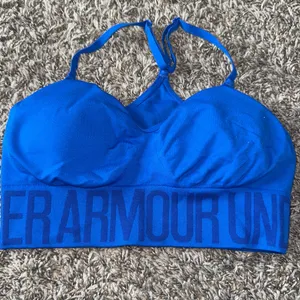 Under Armour Padded Sports Bra Blue thumbnail 1