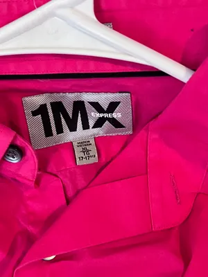 EXPRESS Pink Button Down Blouse thumbnail 4