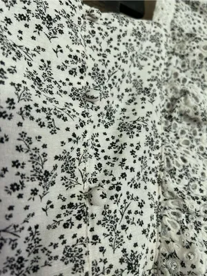 American Eagle Outfitters Floral Tie Open-Back Ruffle Crop Top Lace Eyelet Trim thumbnail 4
