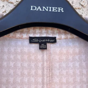 Shinestar Blazer in Cream and‎ Tan thumbnail 2