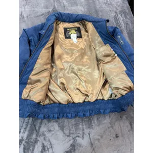 Descente Ski Jacket Womens Blue Vintage Insulated Bomber D7-9658 Size 10 thumbnail 3