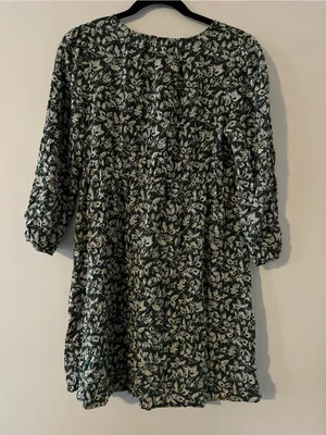Madewell Floral Puff Sleeve Mini Dress XS Cottagecore Prairie Fall Romantic thumbnail 6