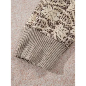 Floral Print Round Neck Long Sleeve Shift Top thumbnail 8