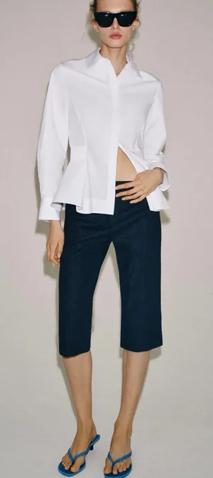 Zara capri pants thumbnail 1