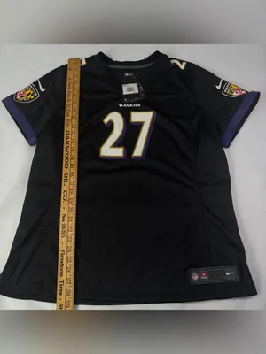 NWT Baltimore Ravens J.K. Dobbins Nike Home Black On Field Jersey Womens Sz 2XL thumbnail 3