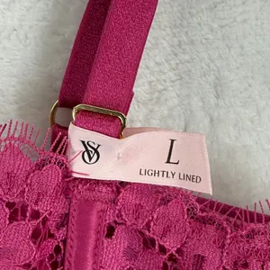Victorias Secret Dream Angels Magenta Lace Longline Bralette‎ L 417807-QAX thumbnail 2