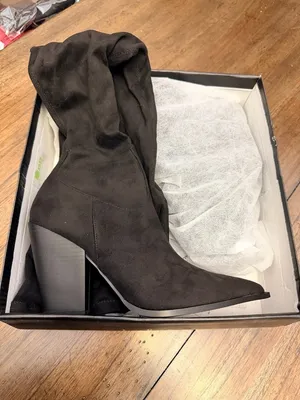 Lulu’s Vessay Black Suede Over the Knee Boots thumbnail 12