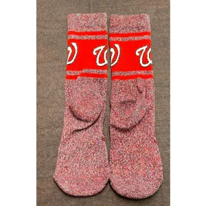 MLB Washington Nationals‎ Crew Socks Calf Height Red White Size 6-12 thumbnail 2