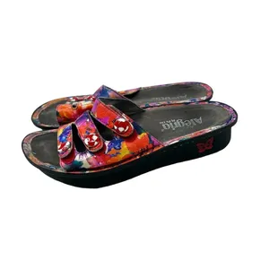 Alegria Fiona Slide Sandals Strap Leather Floral Multicolor Size 38 US 8 - 8.5‎ thumbnail 4