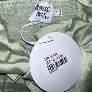 Princess Polly Estee Top in Green Size 6 New with tag thumbnail 7