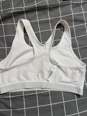 White Nike Sports Bra thumbnail 3